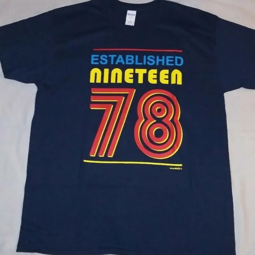 Established nineteen 78 Mens Tee Shirt. Condition is New. Size XL (#251212)